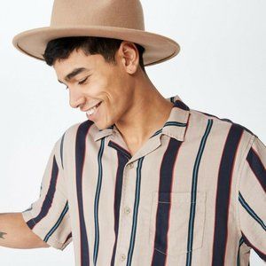 Cotton On Vintage Stripe Festival Shirt Medium